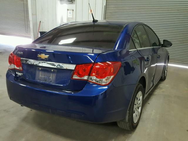 1G1PC5SH4C7385637 - 2012 CHEVROLET CRUZE LS BLUE photo 4