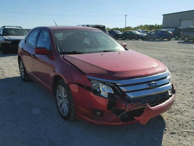 3FAHP0JG1BR325551 - 2011 FORD FUSION SEL RED photo 1