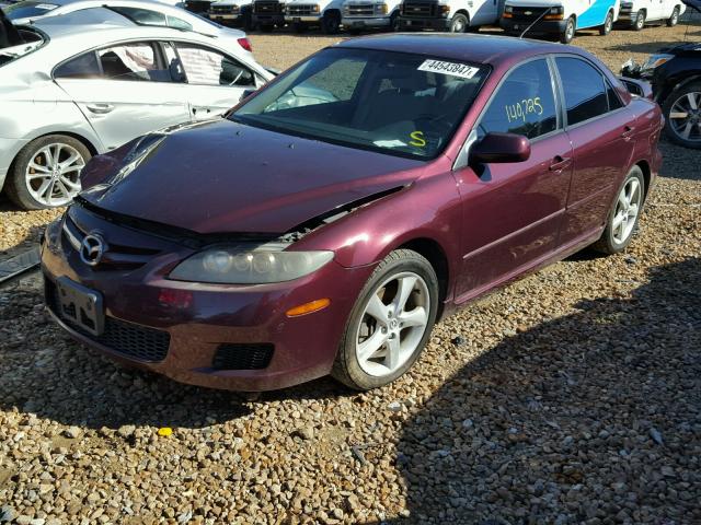 1YVHP80C685M25383 - 2008 MAZDA 6 I MAROON photo 2