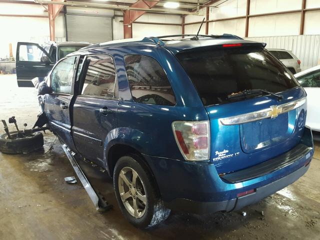 2CNDL73F076097585 - 2007 CHEVROLET EQUINOX BLUE photo 3