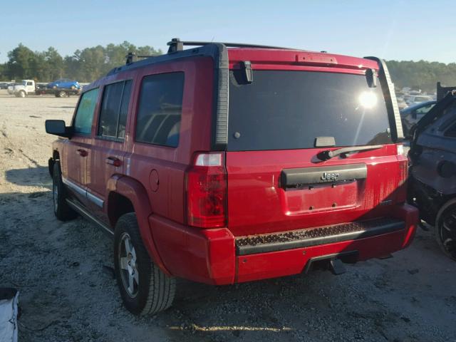 1J4RH4GT9AC144289 - 2010 JEEP COMMANDER RED photo 3