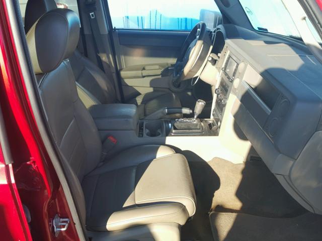 1J4RH4GT9AC144289 - 2010 JEEP COMMANDER წითელი ფოტო 5