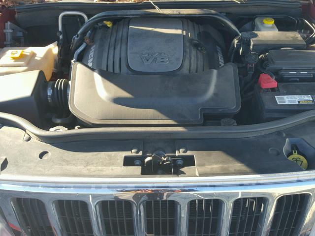 1J4RH4GT9AC144289 - 2010 JEEP COMMANDER წითელი ფოტო 7