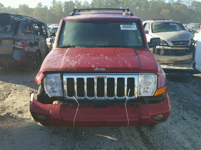 1J4RH4GT9AC144289 - 2010 JEEP COMMANDER წითელი ფოტო 9
