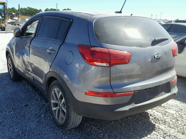 KNDPB3AC3G7847129 - 2016 KIA SPORTAGE L GRAY photo 3