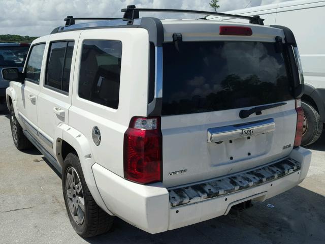 1J4RH5GTXAC158904 - 2010 JEEP COMMANDER WHITE photo 3
