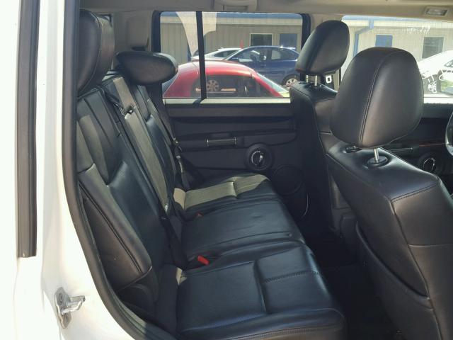 1J4RH5GTXAC158904 - 2010 JEEP COMMANDER WHITE photo 6