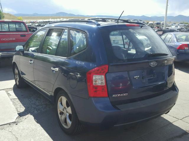 KNAFG526377072815 - 2007 KIA RONDO LX BLUE photo 3