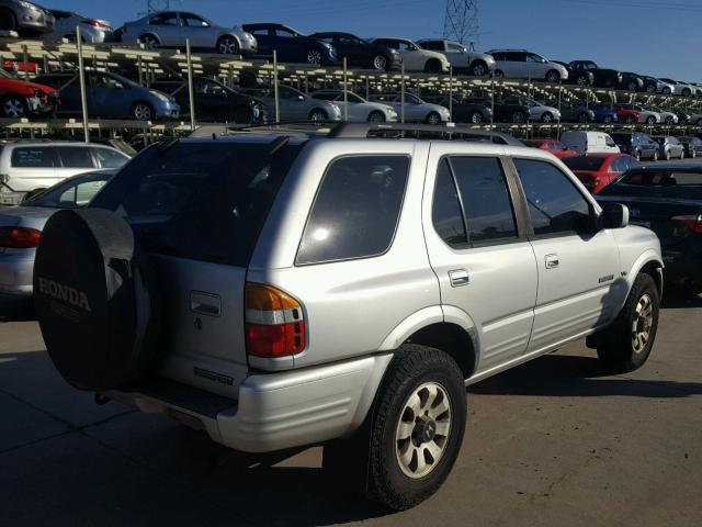 4S6CM58W9X4417369 - 1999 HONDA PASSPORT E 银色 照片 4