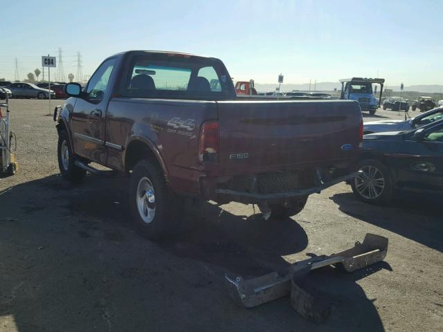 1FTDF18W7VKB64517 - 1997 FORD F150 RED photo 3