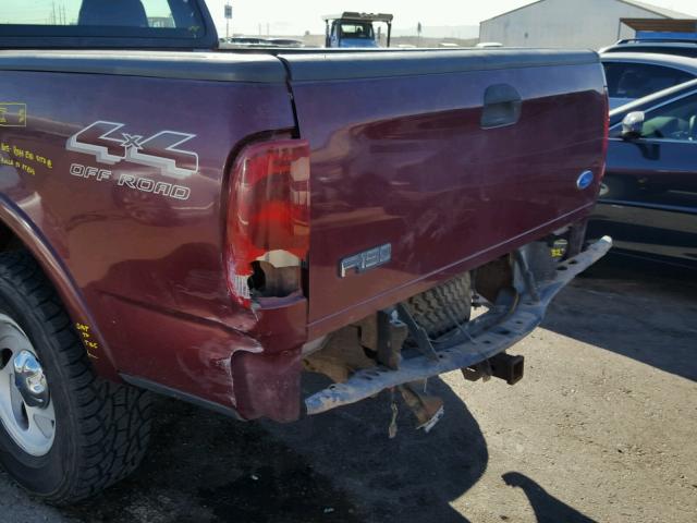 1FTDF18W7VKB64517 - 1997 FORD F150 Kırmızı fotoğraf 9