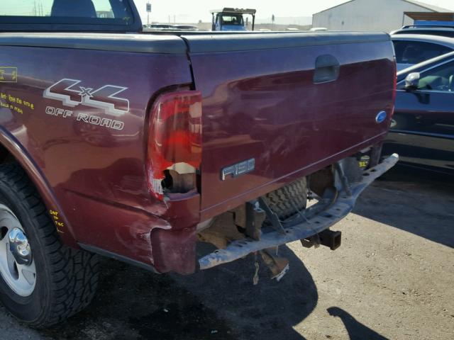 1FTDF18W7VKB64517 - 1997 FORD F150 RED photo 9