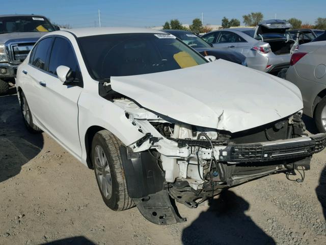 1HGCR2F33FA037452 - 2015 HONDA ACCORD LX WHITE photo 1