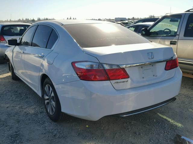 1HGCR2F33FA037452 - 2015 HONDA ACCORD LX WHITE photo 3