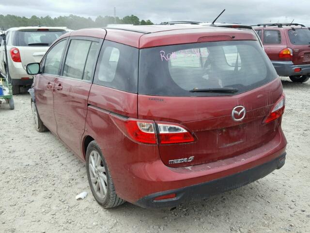 JM1CW2BL8D0150748 - 2013 MAZDA 5 RED photo 3