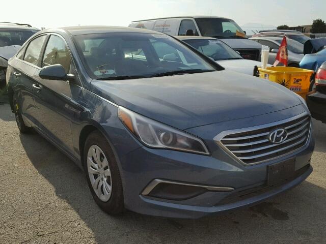 5NPE24AF9HH439304 - 2017 HYUNDAI SONATA SE BLUE photo 1