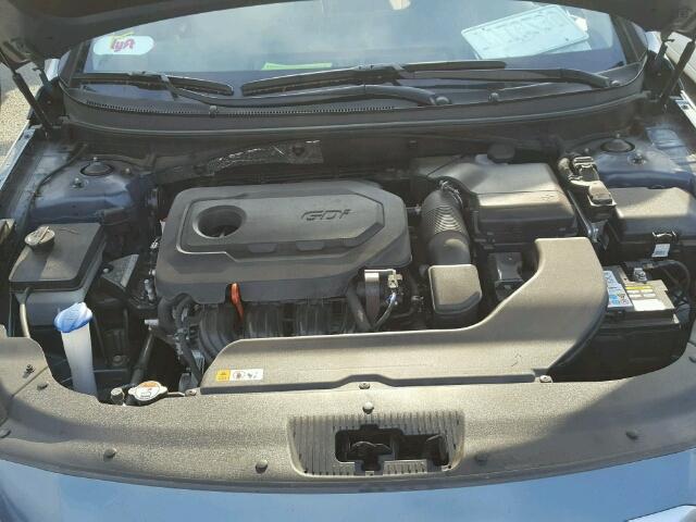 5NPE24AF9HH439304 - 2017 HYUNDAI SONATA SE BLUE photo 7