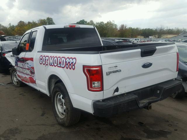 1FTEX1EP7FKF19329 - 2015 FORD F150 SUPER WHITE photo 3