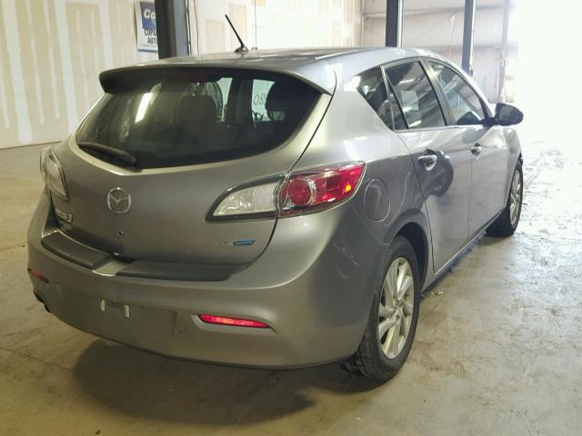 JM1BL1L89C1538850 - 2012 MAZDA 3 I GRAY photo 4