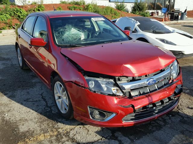 3FAHP0JA8BR266851 - 2011 FORD FUSION RED photo 1