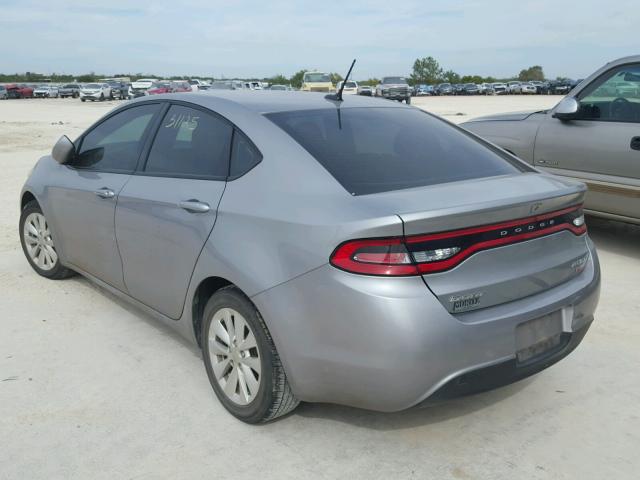 1C3CDFDH0ED916878 - 2014 DODGE DART SILVER photo 3