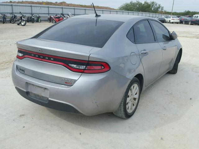 1C3CDFDH0ED916878 - 2014 DODGE DART SILVER photo 4