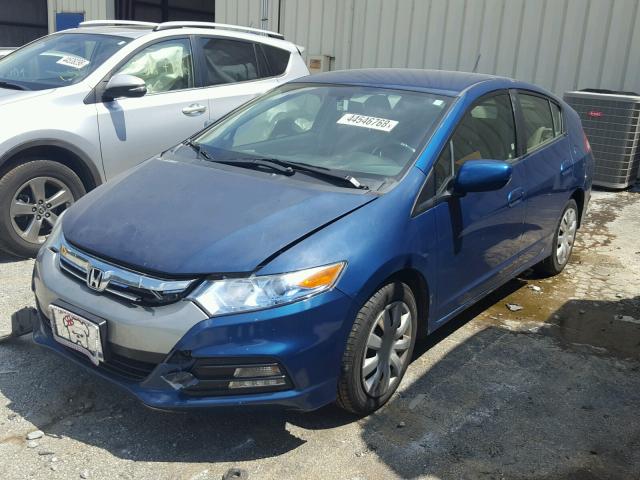 JHMZE2H35DS002662 - 2013 HONDA INSIGHT BLUE photo 2