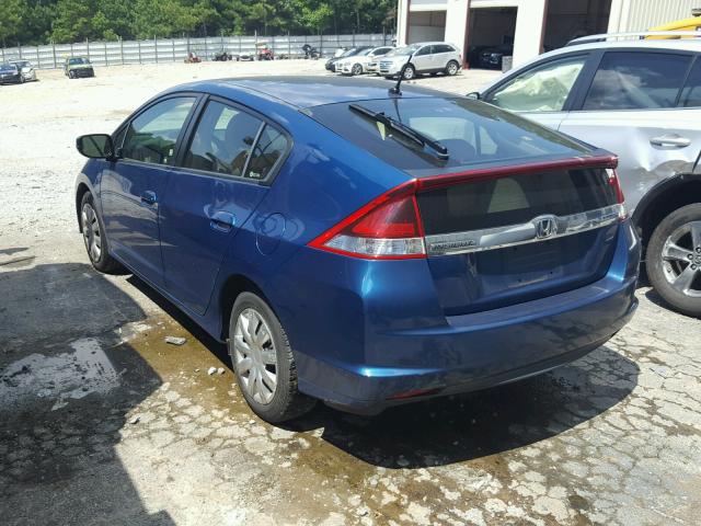 JHMZE2H35DS002662 - 2013 HONDA INSIGHT BLUE photo 3