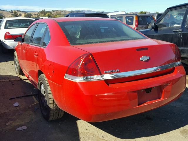 2G1WA5EN8A1118725 - 2010 CHEVROLET IMPALA LS RED photo 3