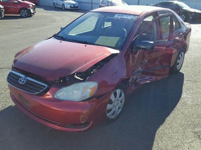 1NXBR32E37Z773486 - 2007 TOYOTA COROLLA CE RED photo 2