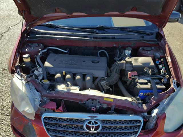 1NXBR32E37Z773486 - 2007 TOYOTA COROLLA CE RED photo 7