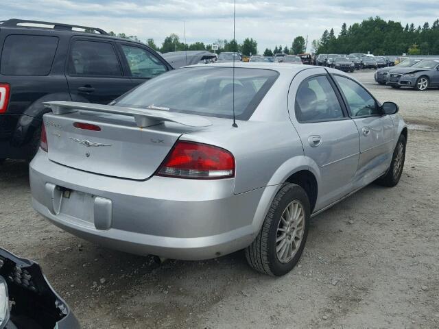 1C3EL46X94N196901 - 2004 CHRYSLER SEBRING LX SILVER photo 4