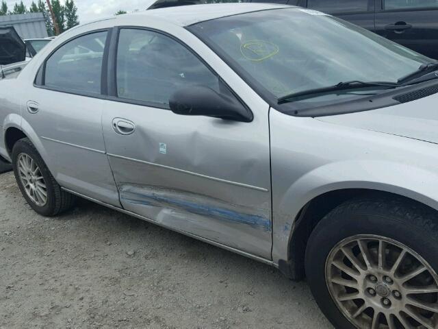 1C3EL46X94N196901 - 2004 CHRYSLER SEBRING LX SILVER photo 9