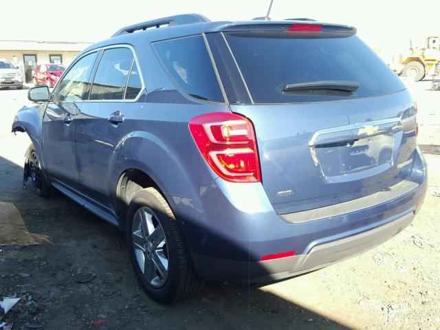 2GNFLFEK9G6159736 - 2016 CHEVROLET EQUINOX LT BLUE photo 3