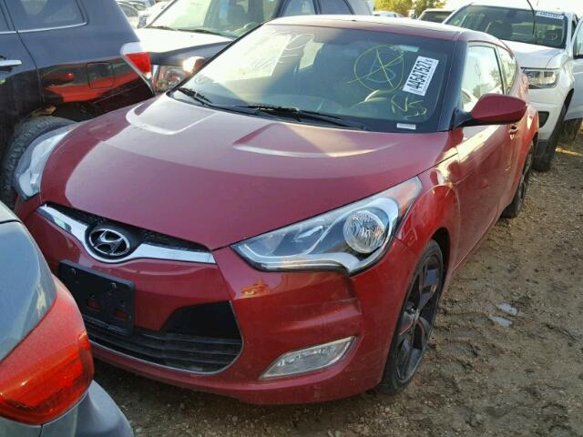 KMHTC6ADXHU322184 - 2017 HYUNDAI VELOSTER RED photo 2