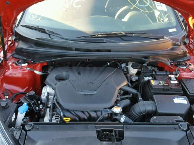 KMHTC6ADXHU322184 - 2017 HYUNDAI VELOSTER RED photo 7