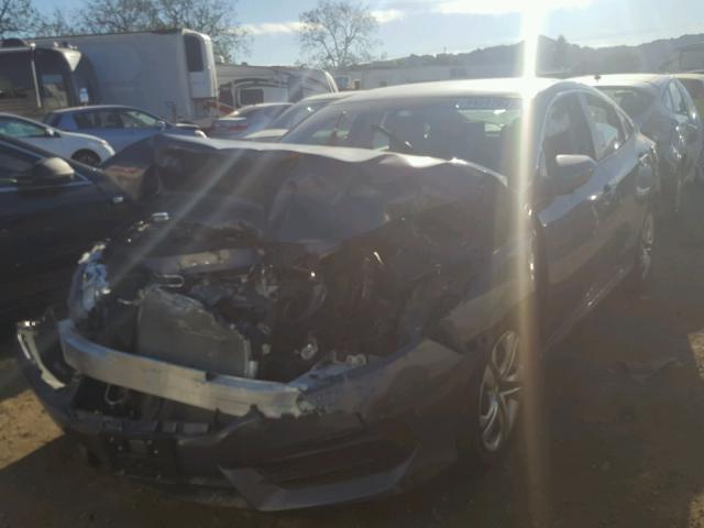 2HGFC2F58HH513781 - 2017 HONDA CIVIC LX GRAY photo 2