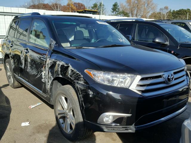 5TDDK3EH5CS115285 - 2012 TOYOTA HIGHLANDER BLACK photo 1