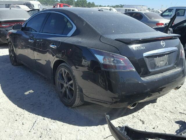 1N4AA5AP0EC440046 - 2014 NISSAN MAXIMA S BLACK photo 3