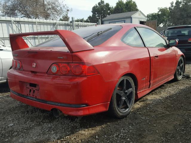 JH4DC53045S004631 - 2005 ACURA RSX TYPE-S RED photo 4