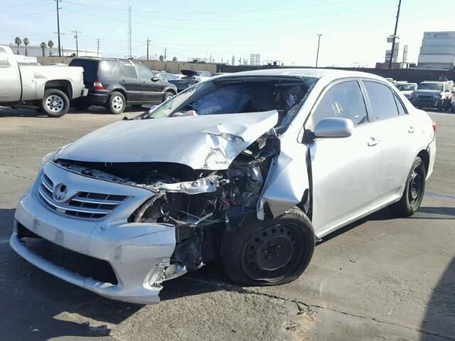 5YFBU4EE7DP079882 - 2013 TOYOTA COROLLA BA SILVER photo 2