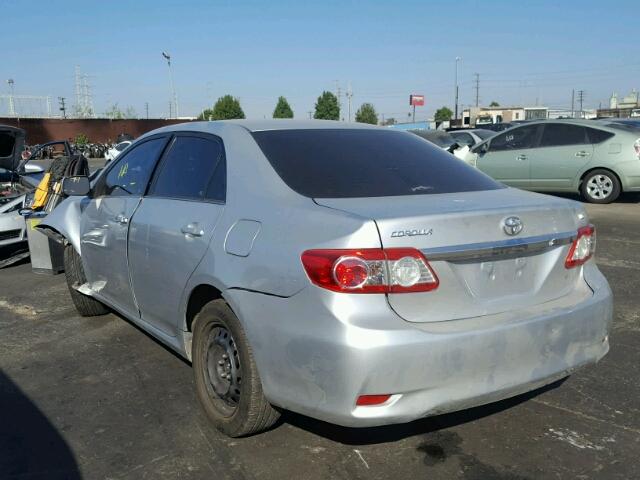 5YFBU4EE7DP079882 - 2013 TOYOTA COROLLA BA SILVER photo 3