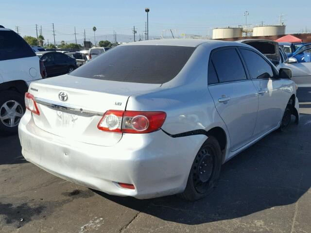 5YFBU4EE7DP079882 - 2013 TOYOTA COROLLA BA SILVER photo 4