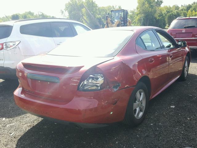 2G2WP552081136842 - 2008 PONTIAC GRAND PRIX Червоний фото 4