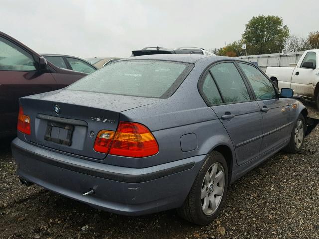 WBAEU33472PF70419 - 2002 BMW 325 BLUE photo 4