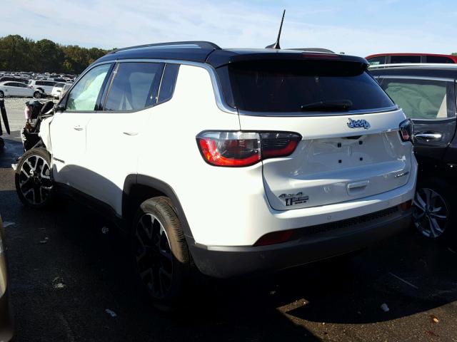 3C4NJDCB0HT627769 - 2017 JEEP COMPASS WHITE photo 3