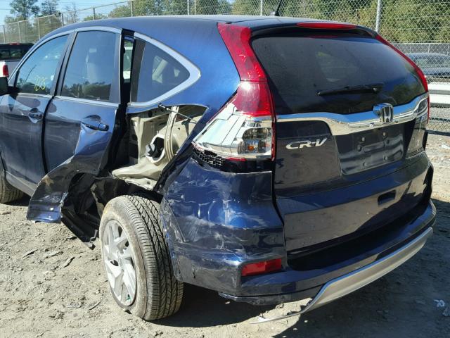 2HKRM4H56GH726087 - 2016 HONDA CR-V EX ლურჯი ფოტო 9