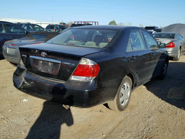 JTDBE30K763052858 - 2006 TOYOTA CAMRY BLACK photo 4