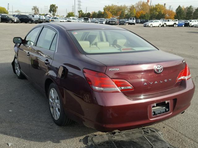 4T1BK36B28U259358 - 2008 TOYOTA AVALON MAROON photo 3