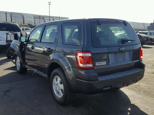 1FMCU02789KA08694 - 2009 FORD ESCAPE XLS GRAY photo 3